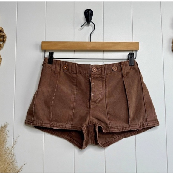 Free People Pants - Free People High Waist Brown Shorts